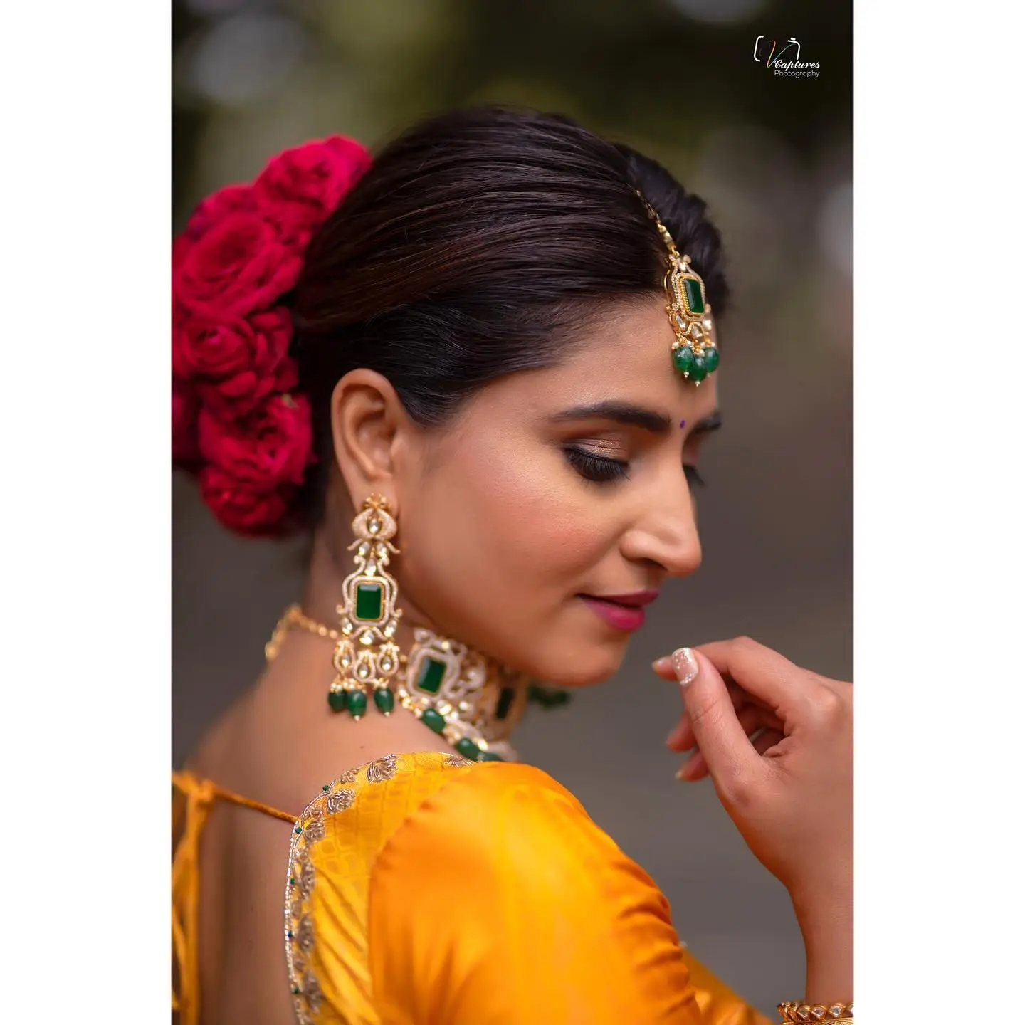 Varshini Sounderajan In Yellow Lehenga Choli